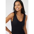 Black - Side - Debenhams Womens-Ladies Secret Support Ribbed Pyjama Top