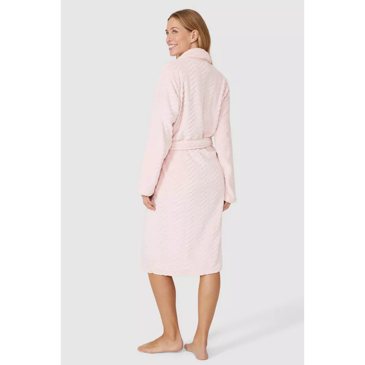 Debenhams Womens/Ladies Zig Zag Shawl Collar Dressing Gown – Universal  Textiles