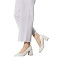 Ecru - Front - Principles Womens-Ladies Daisy Court Shoes