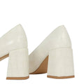 Ecru - Back - Principles Womens-Ladies Daisy Court Shoes
