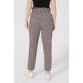 Pink-Black - Back - Maine Womens-Ladies Printed Frill Detail Jogging Bottoms