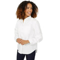 White - Front - Maine Womens-Ladies Cotton Oversized Shirt