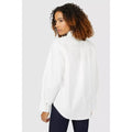 White - Back - Maine Womens-Ladies Cotton Oversized Shirt