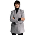 Charcoal - Front - Principles Womens-Ladies Herringbone Double-Breasted Blazer
