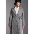 Black - Lifestyle - Principles Womens-Ladies Checked Trench Coat