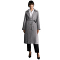 Black - Front - Principles Womens-Ladies Checked Trench Coat