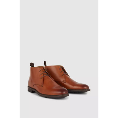 Tan - Side - Maine Mens Jensen Leather Chukka Boots