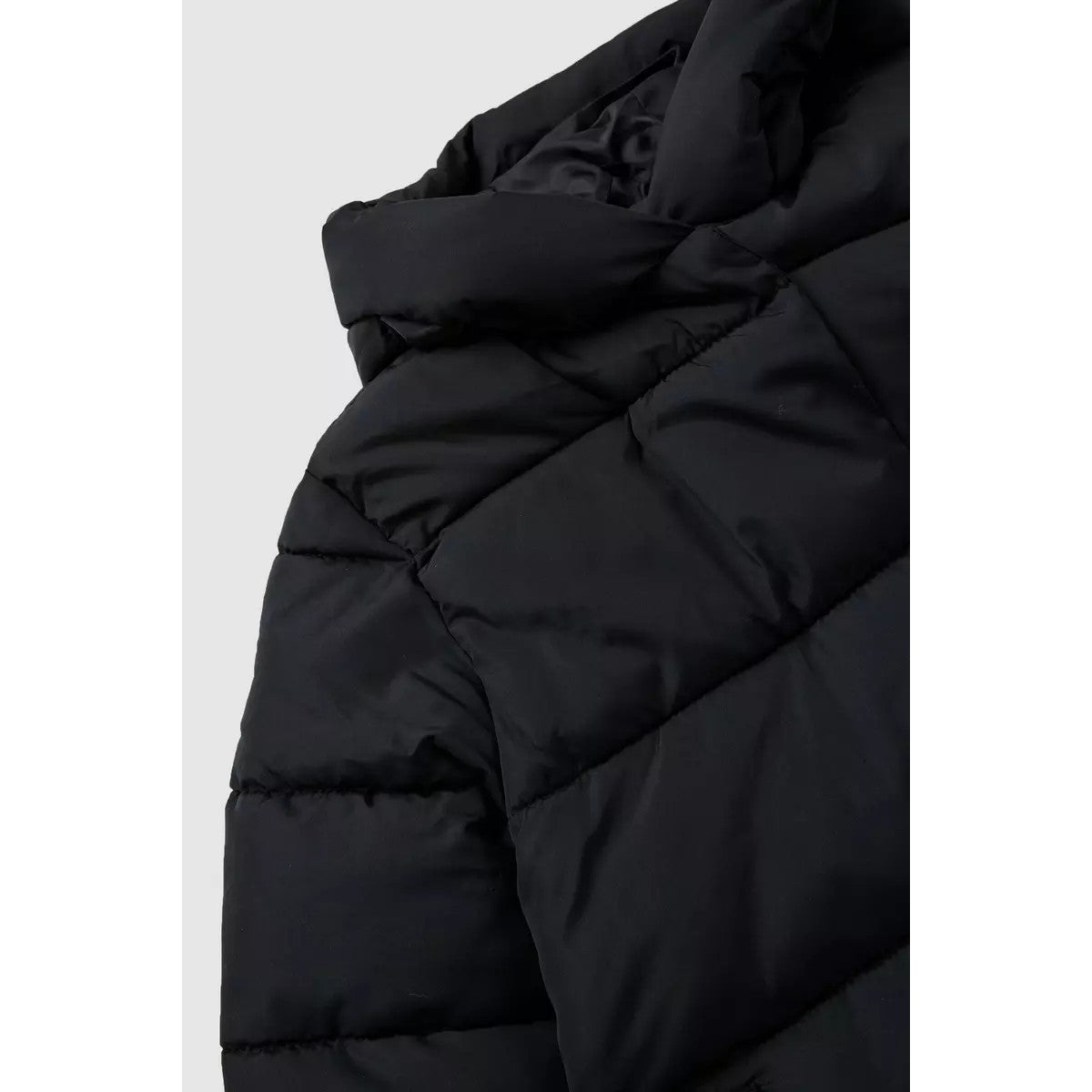 Black - Pack Shot - Blue Zoo Girls Padded Coat