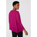 Pink - Back - Principles Womens-Ladies Chiffon Batwing Sleeve Top