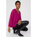 Pink - Lifestyle - Principles Womens-Ladies Chiffon Batwing Sleeve Top