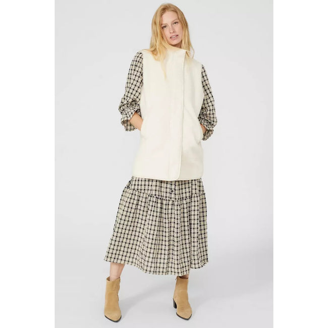 Cream - Lifestyle - Mantaray Womens-Ladies Borg Gilet