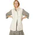 Cream - Front - Mantaray Womens-Ladies Borg Gilet