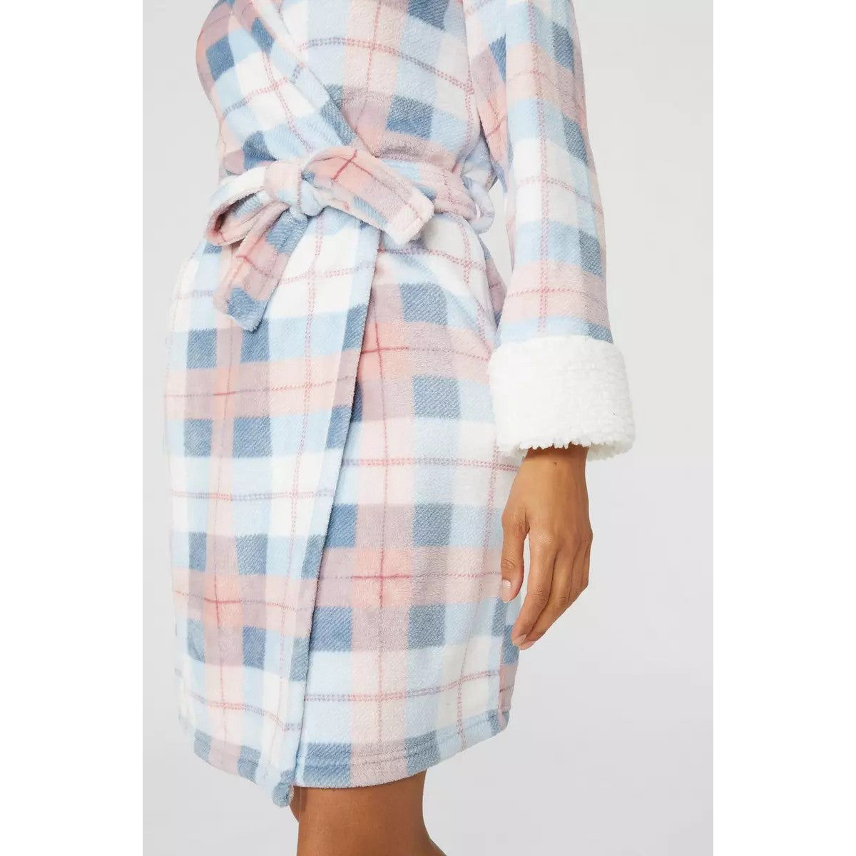 knee length dresses for ladies Check Dressing Gown – Jim Jam The Label main image 1