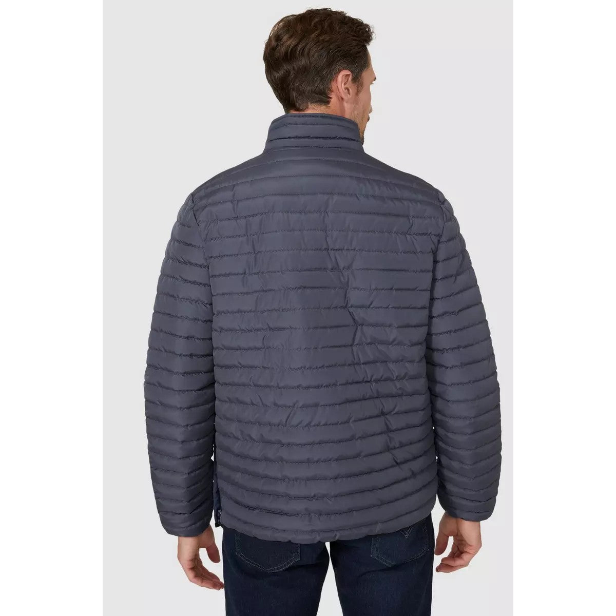 Navy - Back - Mantaray Mens Overhead Jacket