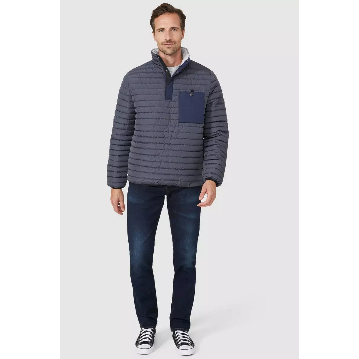 Navy - Lifestyle - Mantaray Mens Overhead Jacket