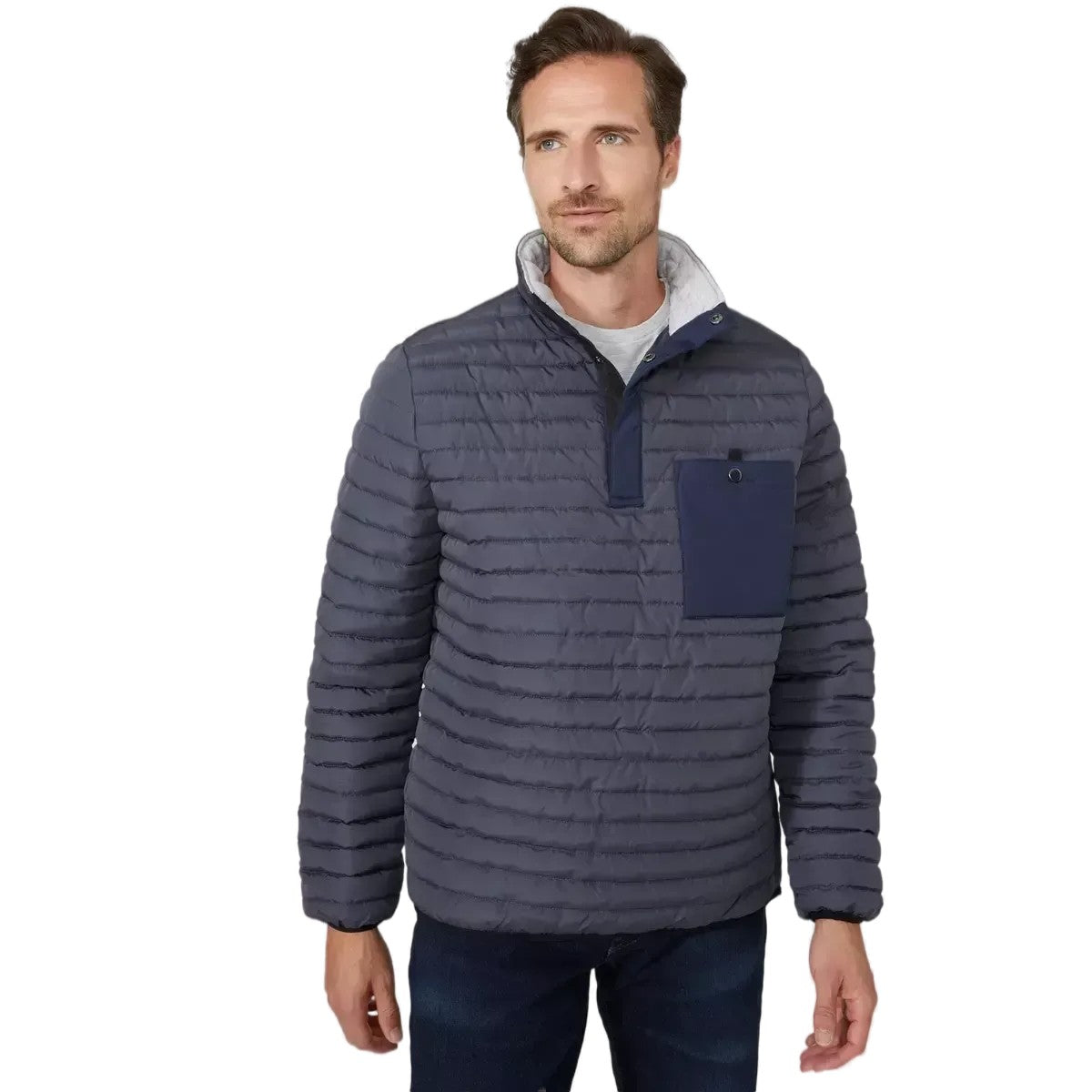 Navy - Front - Mantaray Mens Overhead Jacket
