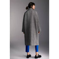 Black - Back - Principles Womens-Ladies Herringbone Longline Coat