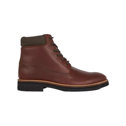 Red - Front - Mantaray Mens Rydal Leather Padded Collar Ankle Boots