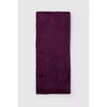 Purple - Back - Debenhams Self Striped Blanket
