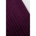 Purple - Side - Debenhams Self Striped Blanket