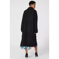 Black - Back - Principles Womens-Ladies Longline Cuffed Coat