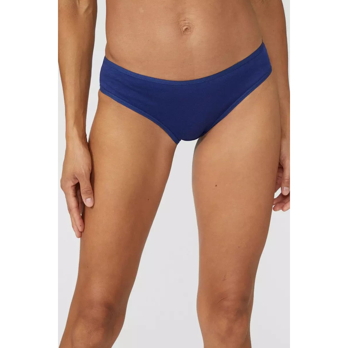 Navy - Side - Debenhams Womens-Ladies Big Bloom Floral Knickers (Pack of 5)