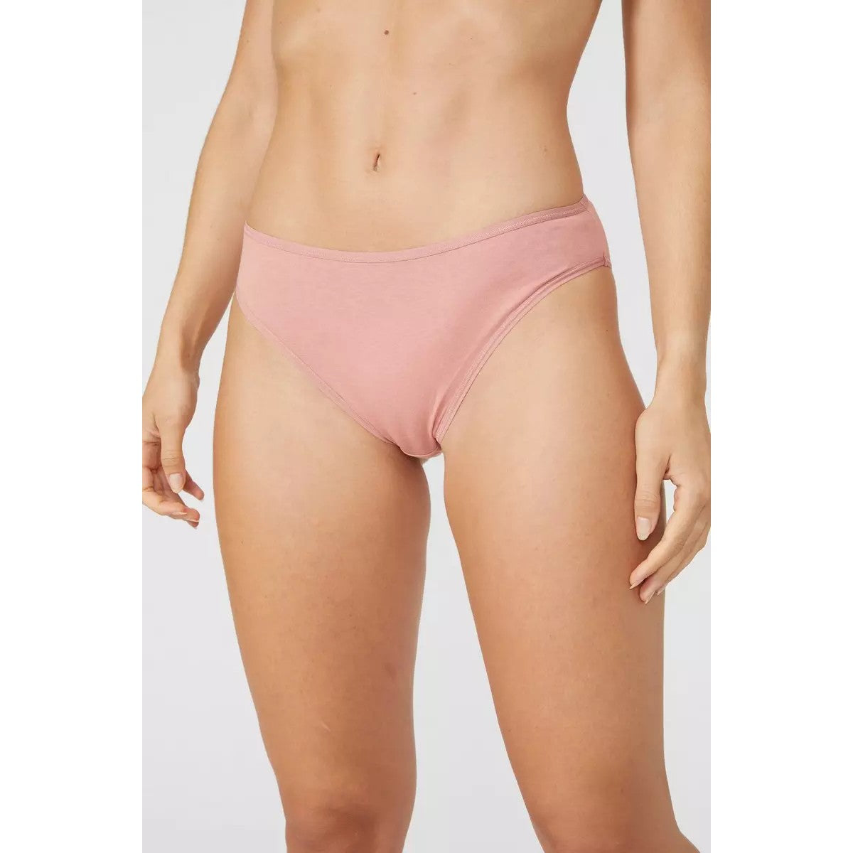 Pink - Back - Debenhams Womens-Ladies Cotton High Leg Briefs (Pack of 5)