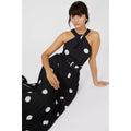 Monochrome - Pack Shot - Principles Womens-Ladies Spotted Pleated Maxi Dress