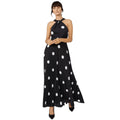 Monochrome - Front - Principles Womens-Ladies Spotted Pleated Maxi Dress