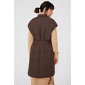 Chocolate - Back - Principles Womens-Ladies Quilted Longline Gilet
