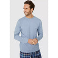 Light Blue - Side - Debenhams Mens Checked Long Pyjama Set