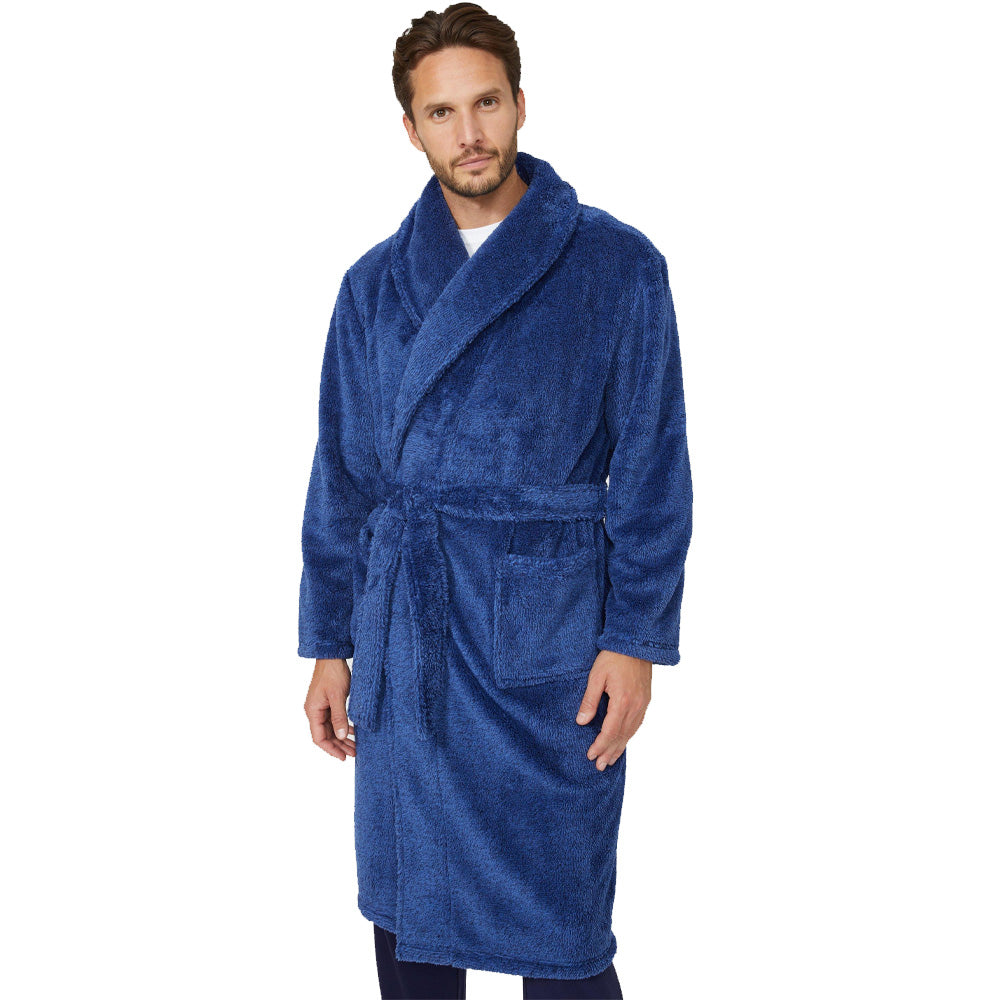 Debenhams Mens Marl Shawl Collar Dressing Gown  Universal Textiles