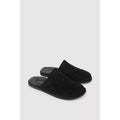 Black - Back - Debenhams Mens Suede Slippers