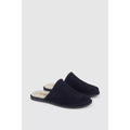 Navy - Back - Debenhams Mens Suede Slippers