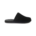 Black - Front - Debenhams Mens Suede Slippers