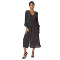 Black - Lifestyle - Principles Womens-Ladies Spotted Midi Dress