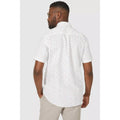 White - Back - Maine Mens Arrow Oxford Short-Sleeved Shirt