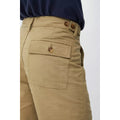 Natural - Side - Mantaray Mens Slub Textured Cargo Shorts
