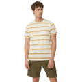 Khaki - Front - Mantaray Mens Slub Textured Cargo Shorts