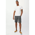 Dark Grey - Lifestyle - Mantaray Mens Slub Textured Cargo Shorts