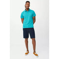 Navy - Pack Shot - Mantaray Mens Slub Textured Cargo Shorts