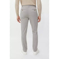 Grey - Back - Maine Mens Stretch Oxford Slim Chinos