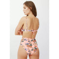 Salmon Pink - Back - Debenhams Womens-Ladies Floral Underwired Bikini Top