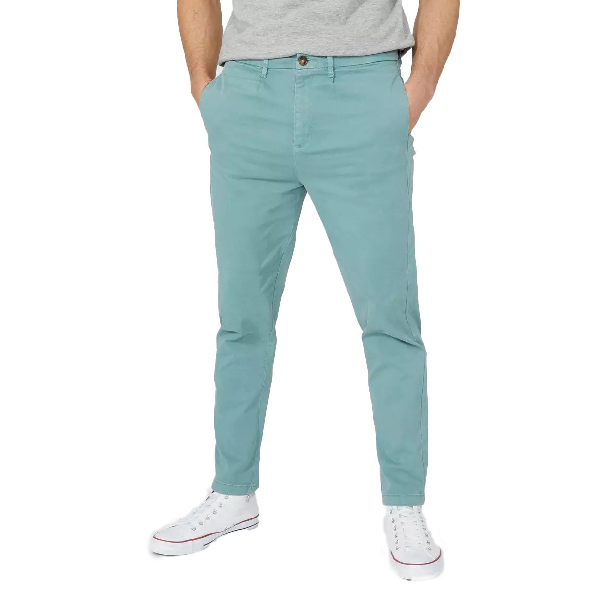 Pale Green - Side - Red Herring Mens Tapered Chinos