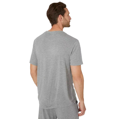 Light Grey - Back - Debenhams Mens Soft Touch Short-Sleeved T-Shirt