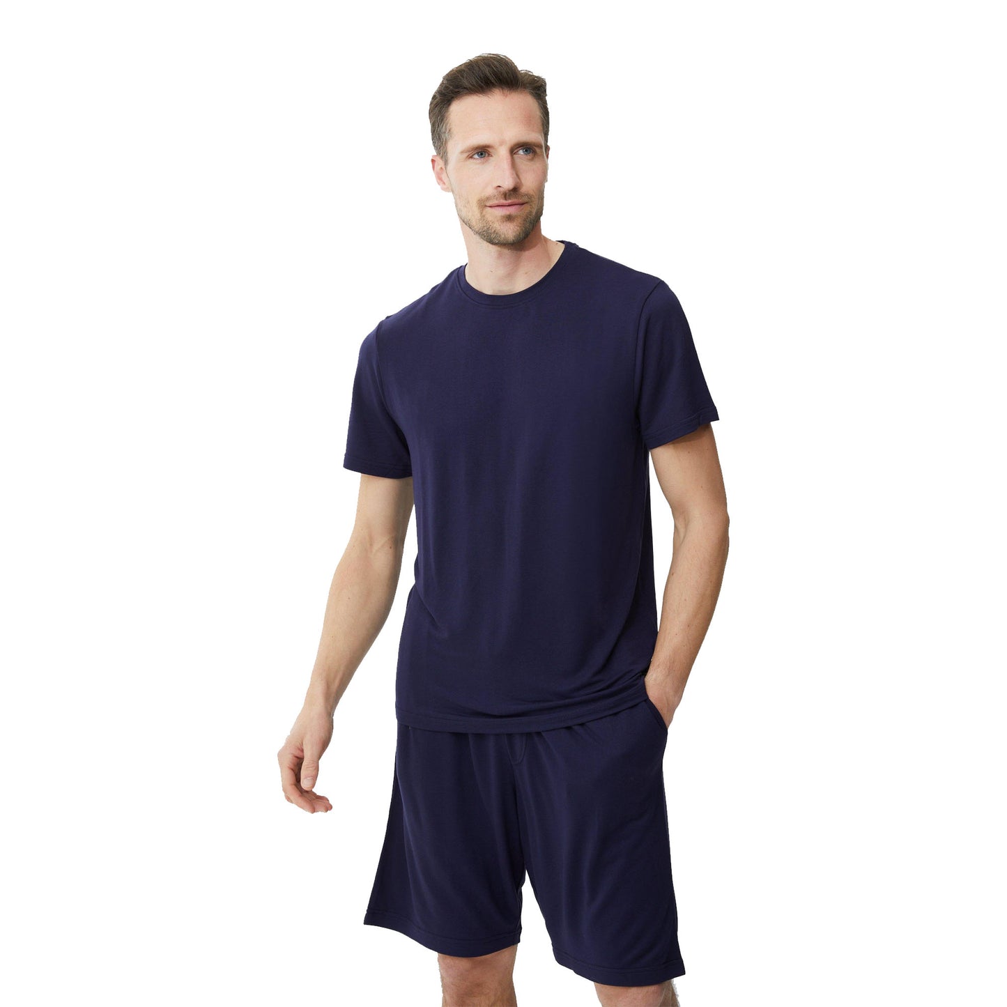 Light Grey - Pack Shot - Debenhams Mens Soft Touch Short-Sleeved T-Shirt