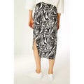 Black-White - Back - Principles Womens-Ladies Swirl Midi Skirt
