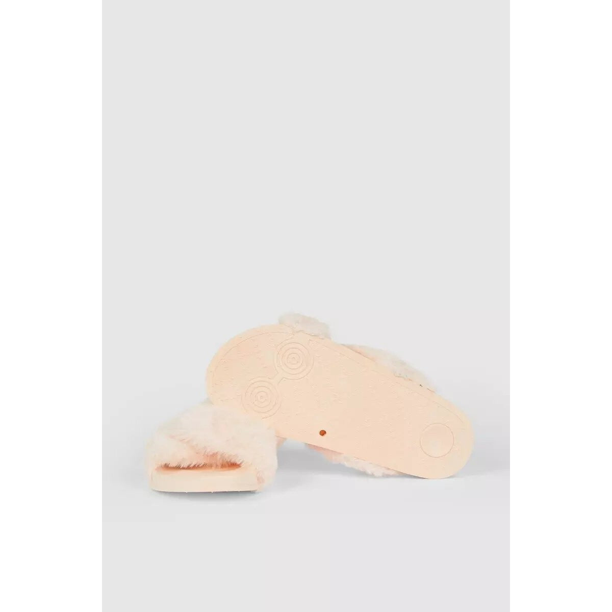 Blush - Back - Debenhams Womens-Ladies Criss-Cross Slippers