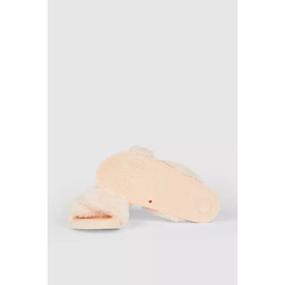 Blush - Back - Debenhams Womens-Ladies Criss-Cross Slippers