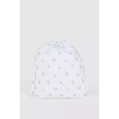 White - Side - Debenhams Womens-Ladies Floral Slippers Set